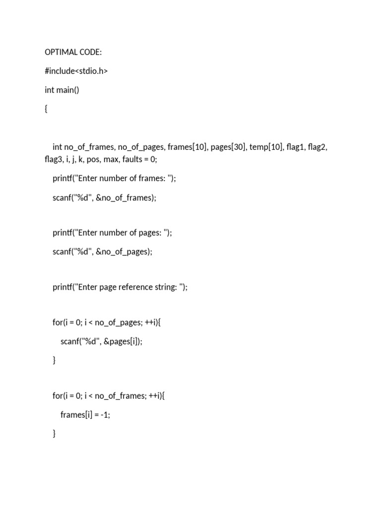 Optimal Code 1 | PDF