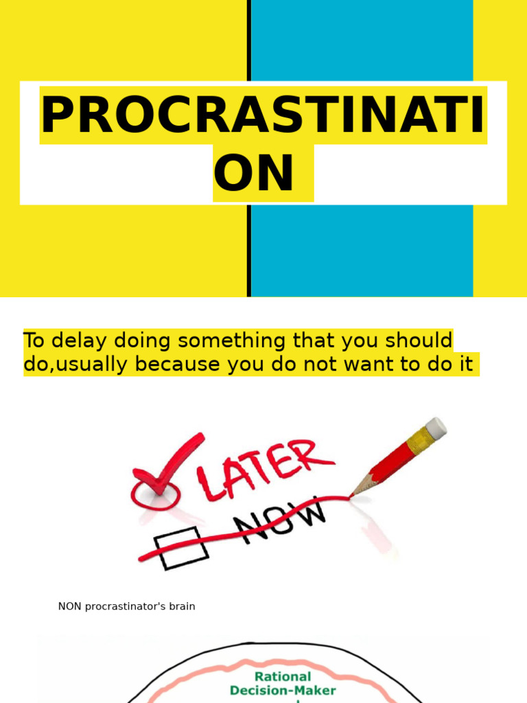Understanding Procrastination Psychology | PDF