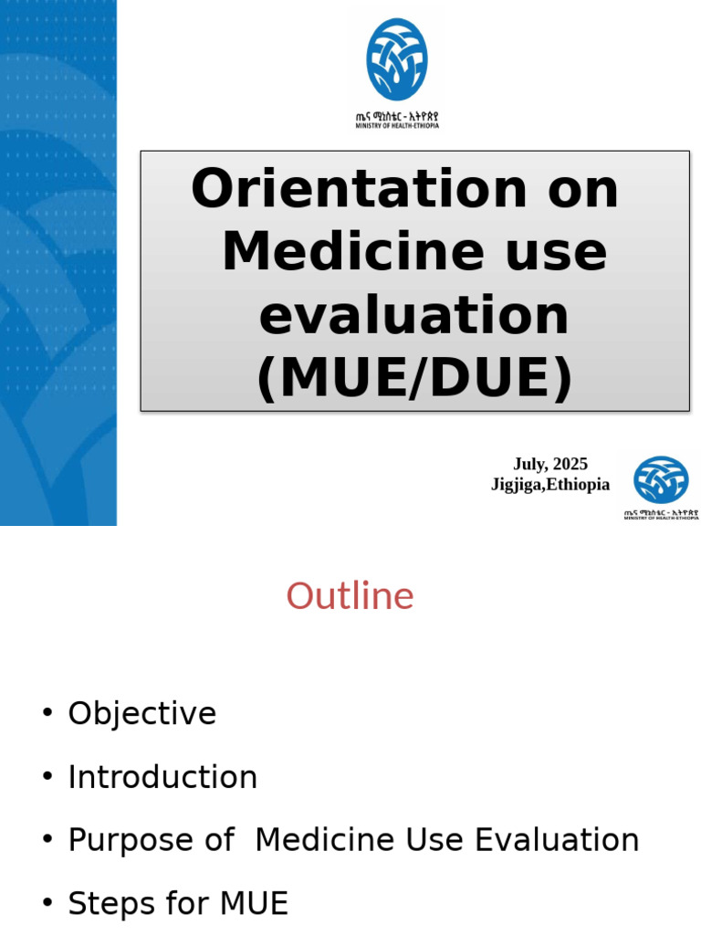 Medicine Use Evaluation Orientation Guide | PDF | Therapy ...