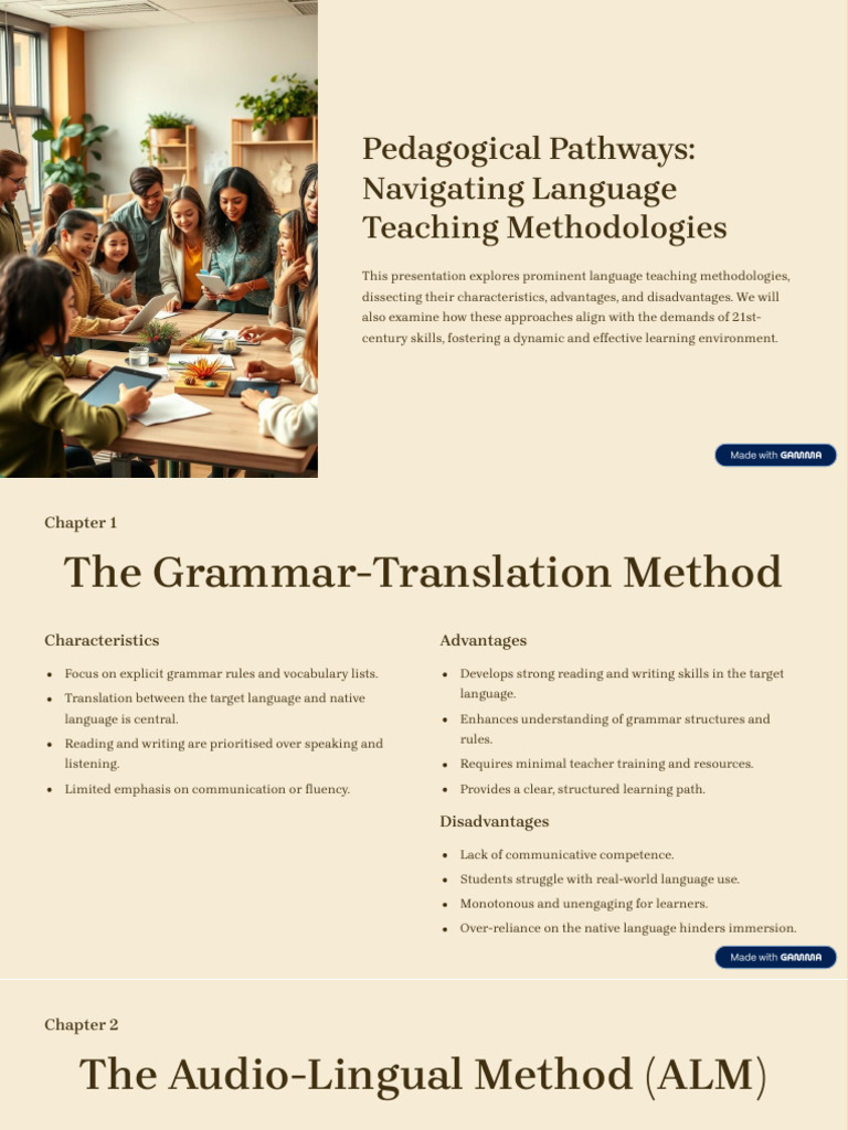 Language Teaching Methodologies Explained | PDF | Language Education ...