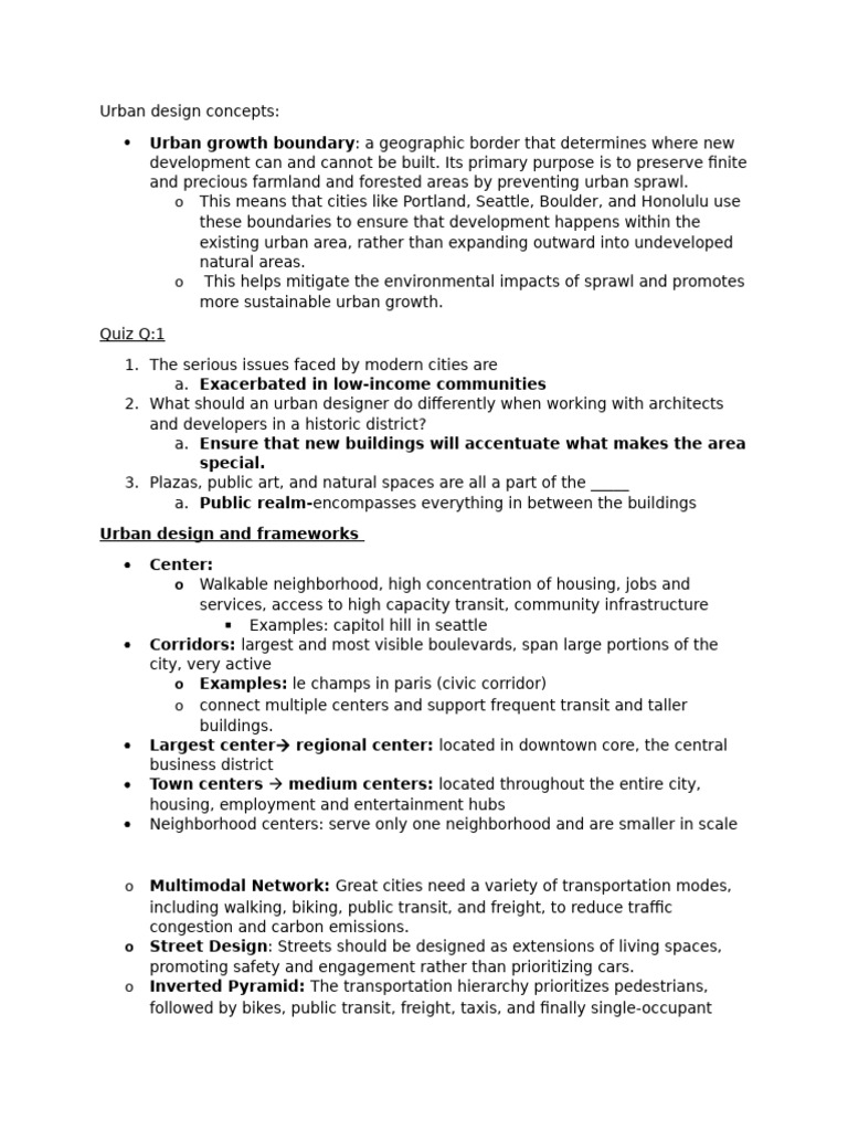 Strategic Planning Urban Design | PDF | Urban Sprawl | Green Infrastructure
