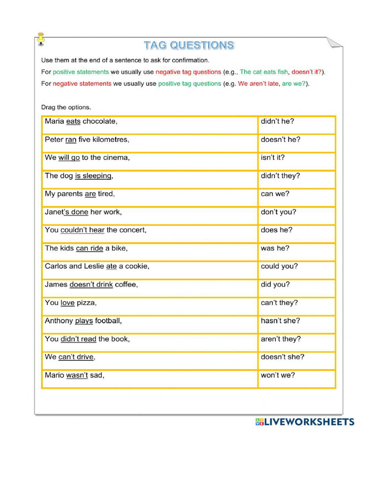Tag Questions | PDF