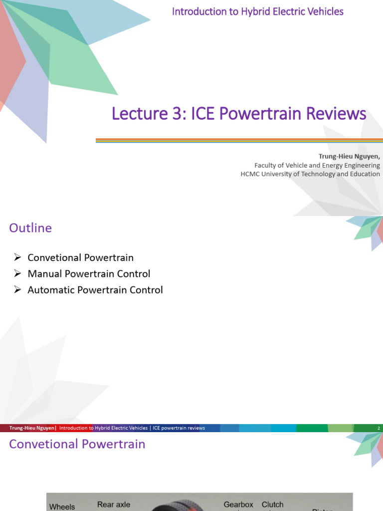 ICE Powertrain and Hybrid Vehicles Overview | PDF