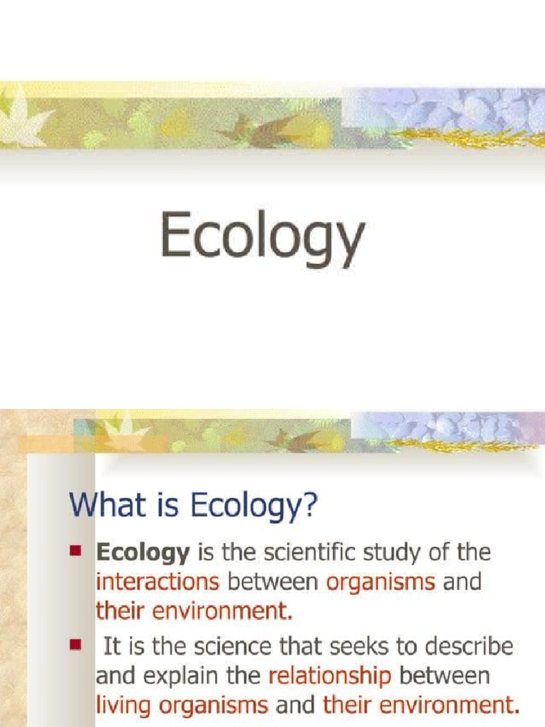 ECOLOGY | PDF
