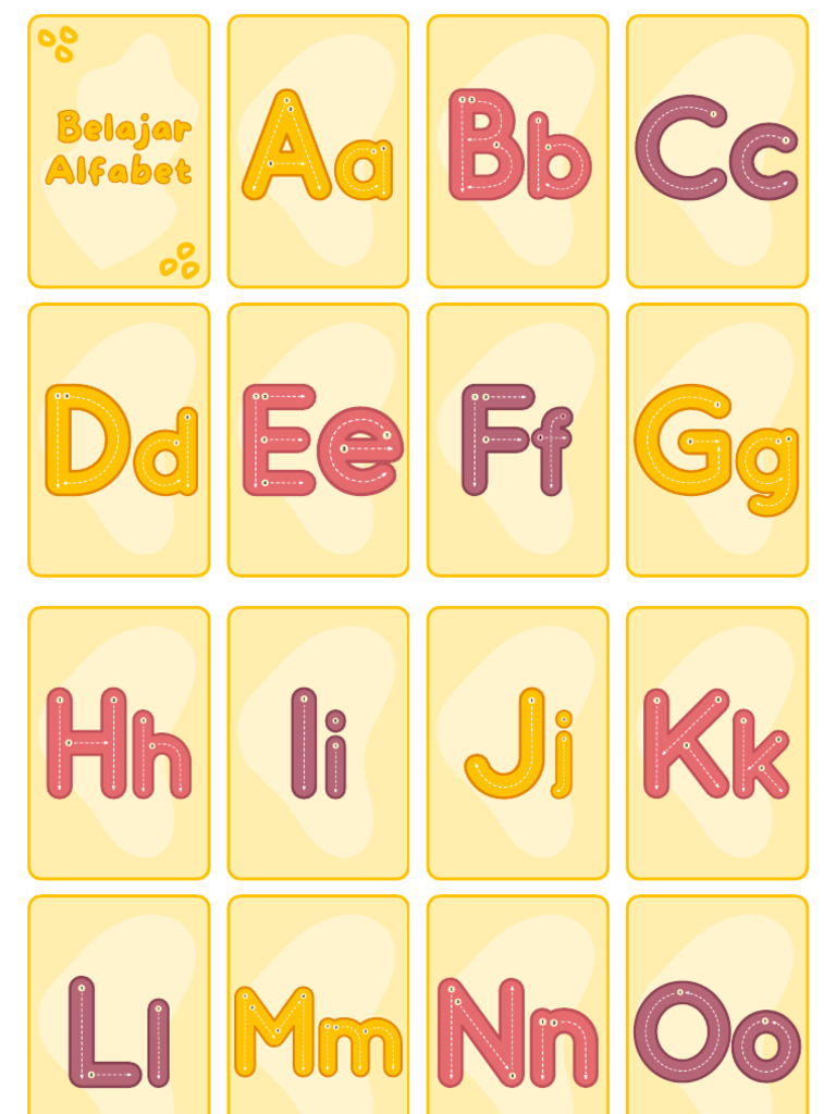 Kartu Baca Alfabet | PDF