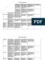 Paper Scrapbook Rubric