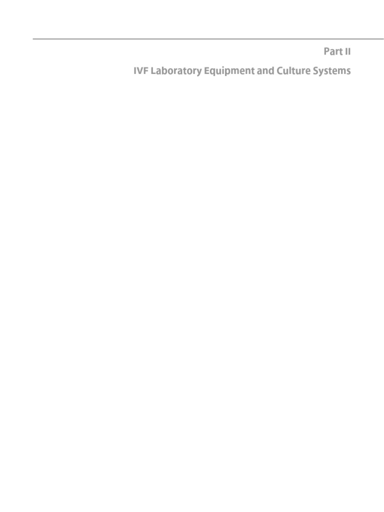 IVF Laboratory Equipment and Culture Systems | PDF