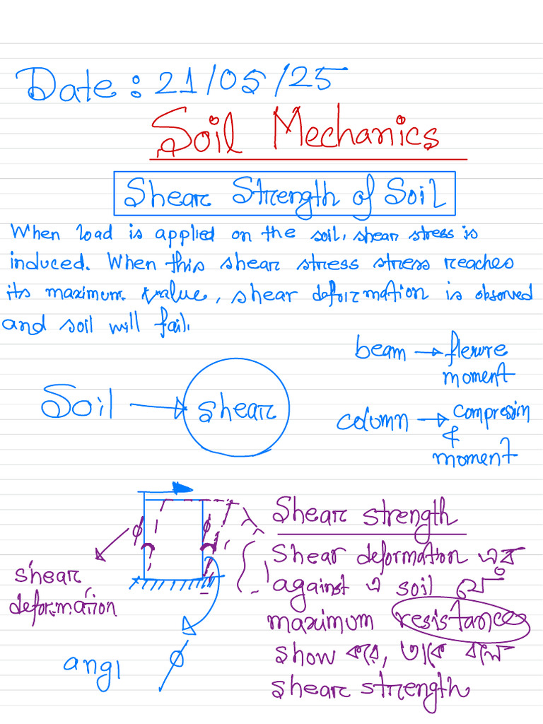 Upto 15-6-25 Shear Strength of Soil | PDF | Geotechnical Engineering ...