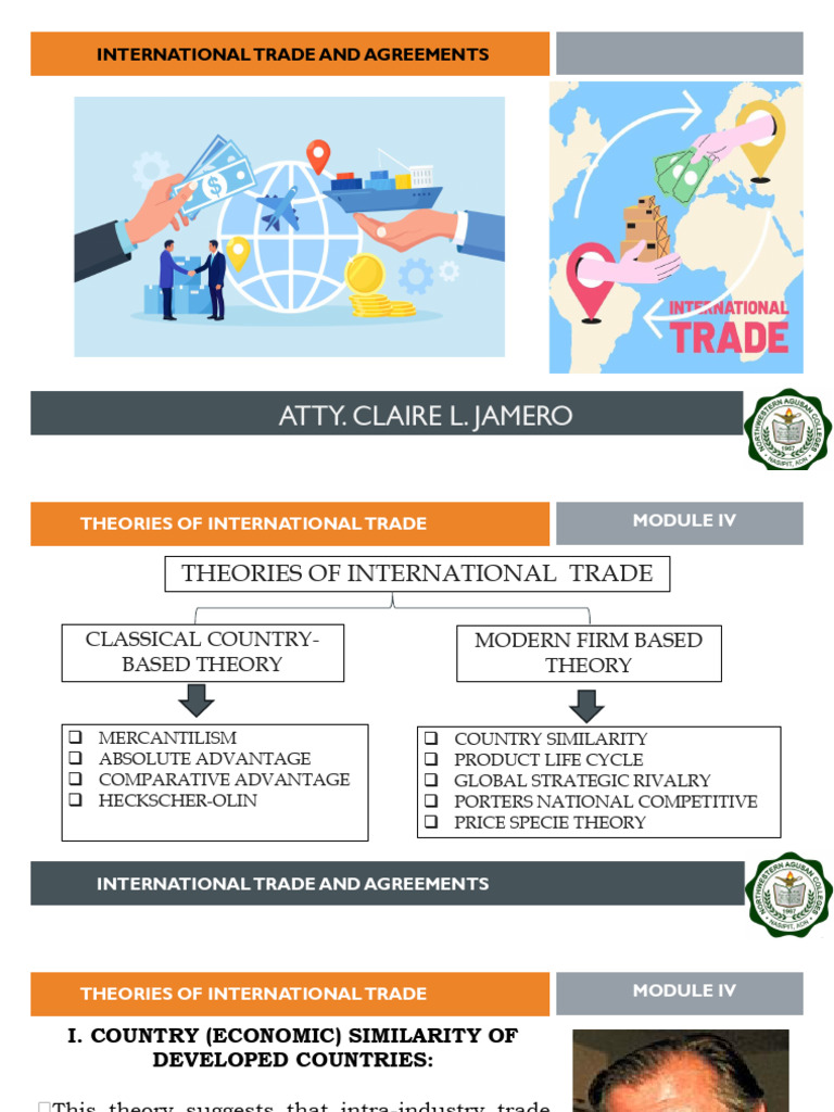 Theories of International Trade Explained | PDF | Trade | Exports