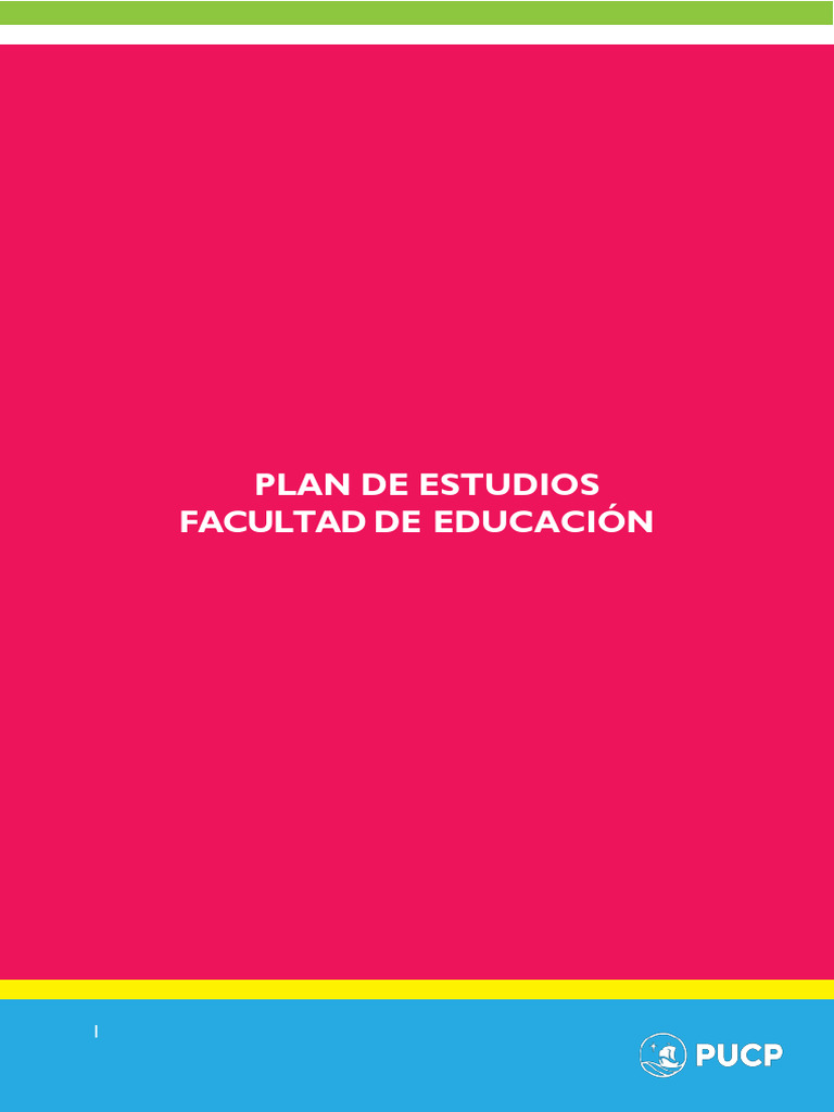 Plan de Estudios Educación Inicial y Primaria | PDF | Educación de la ...