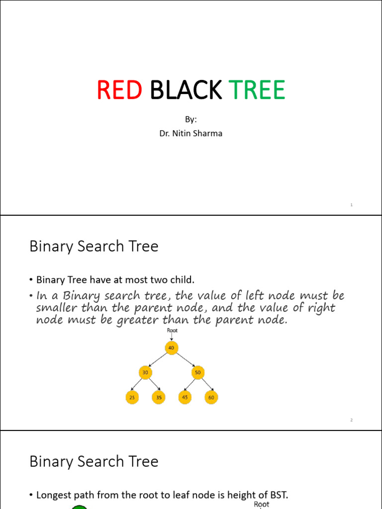 Understanding Red Black Trees | PDF | Algorithms And Data Structures