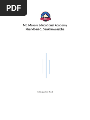 Match Question | PDF