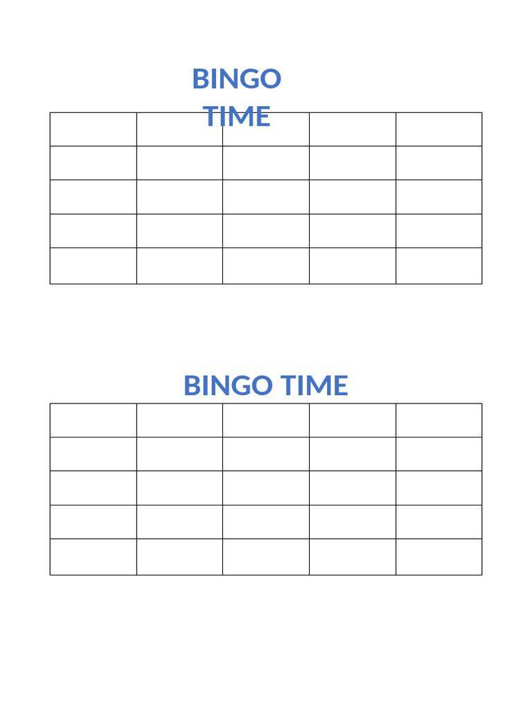 Bingo Activities for Kids' Creativity | PDF