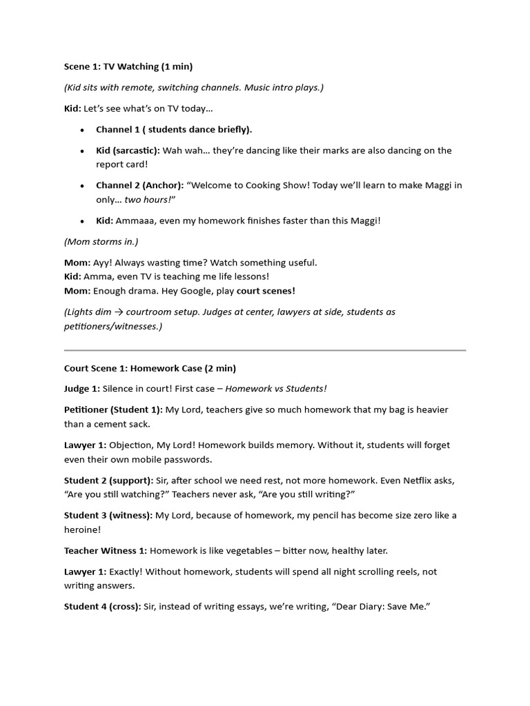Teachers' Day Drama Script | PDF