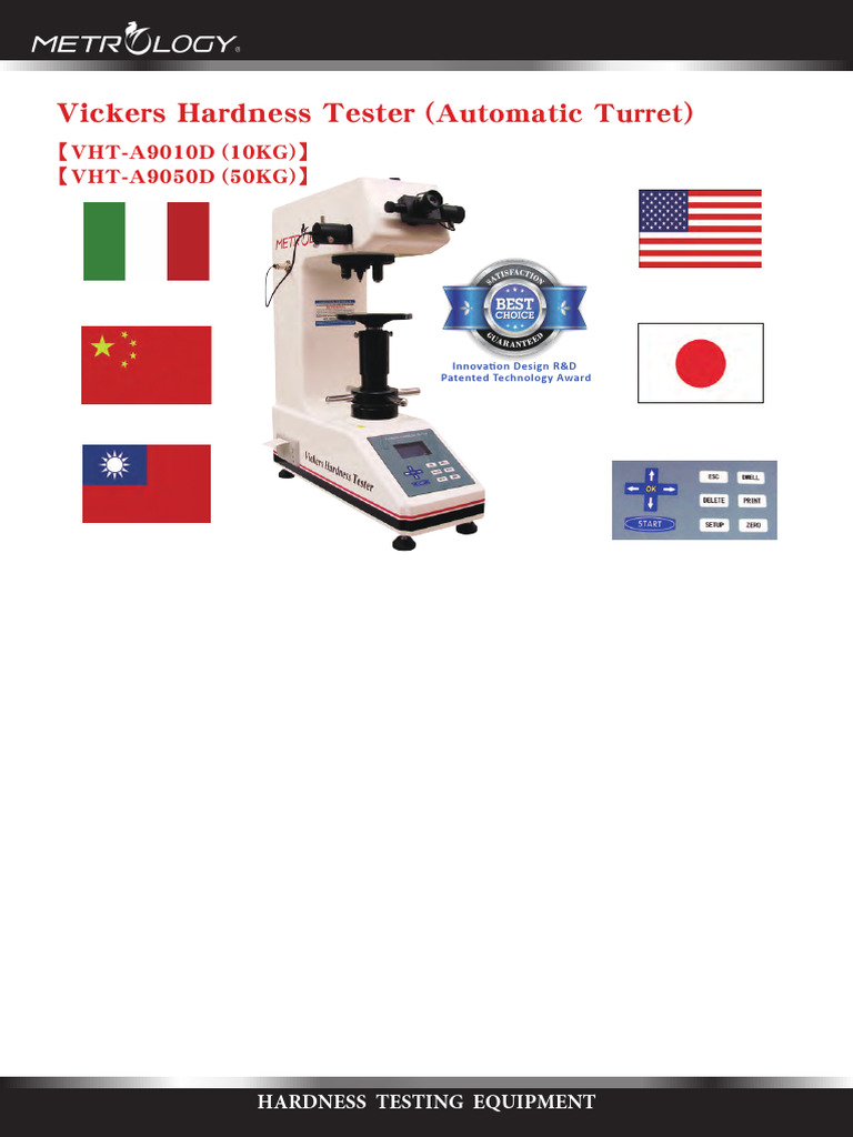 Vickers Hardness Tester Overview | PDF | Hardness | Physical Sciences