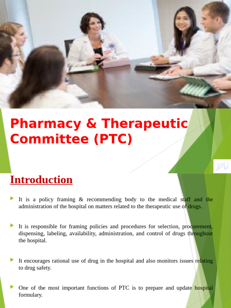 Pharmacy & Therapeutic Committee Overview | PDF | Pharmacy ...