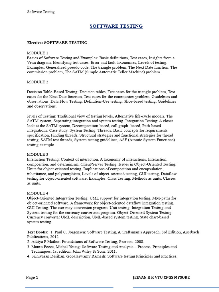 Comprehensive Guide to Software Testing | PDF | Software Testing ...