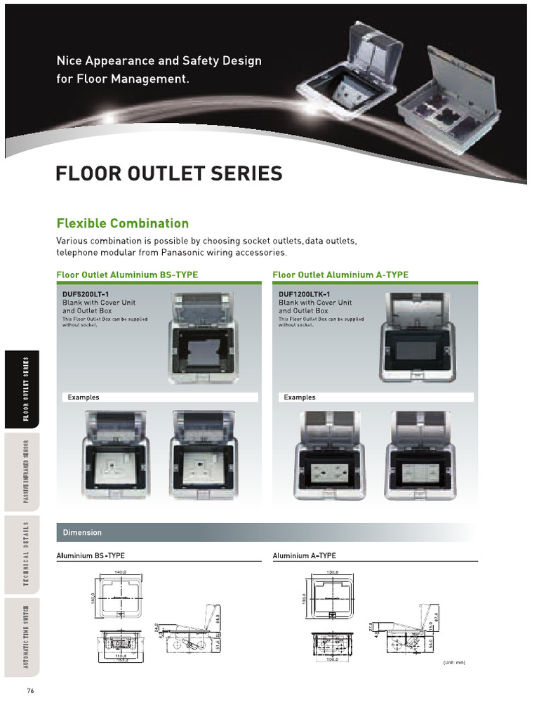 Floorbox Panasonic | PDF