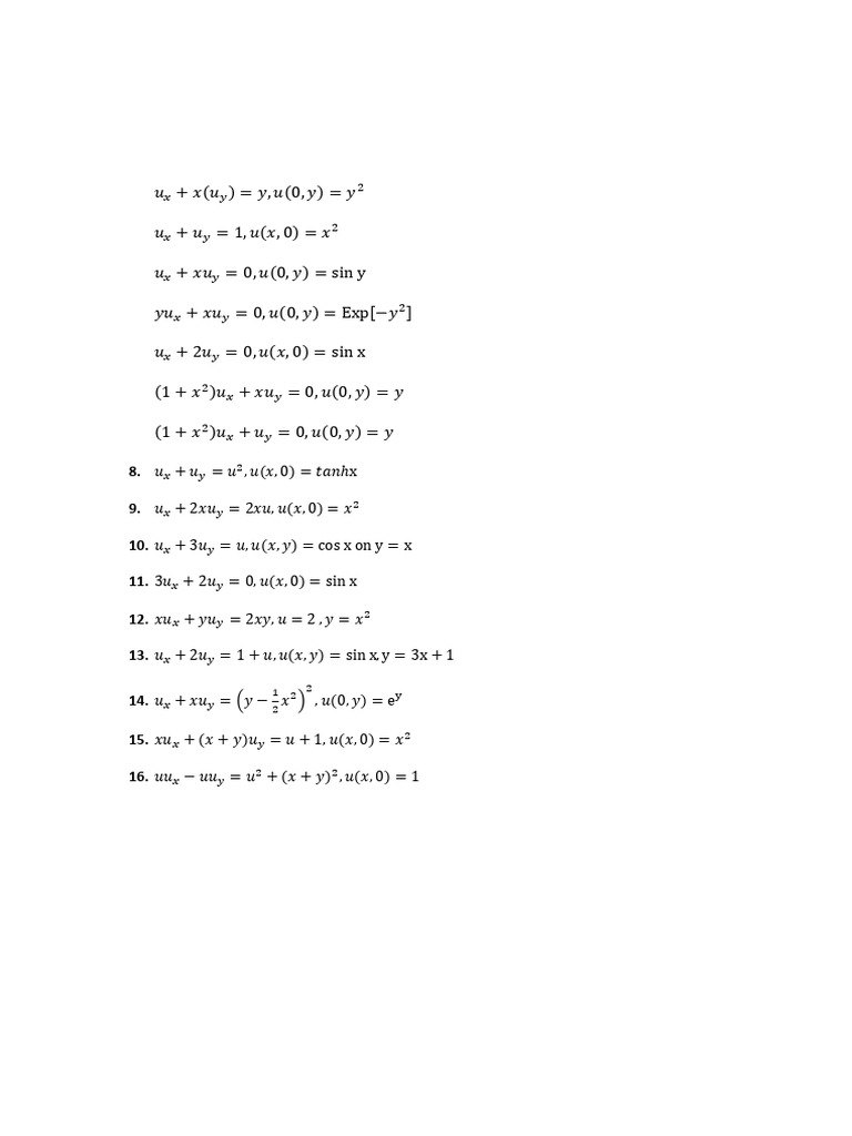 Cauchy Problem Solutions for First Order PDEs | PDF