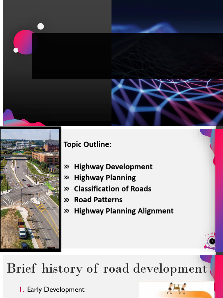 Highway Development and Planning Overview | PDF | Road | Road Surface