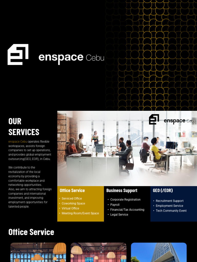 Enspace Cebu: Flexible Workspace Solutions | PDF | Economies