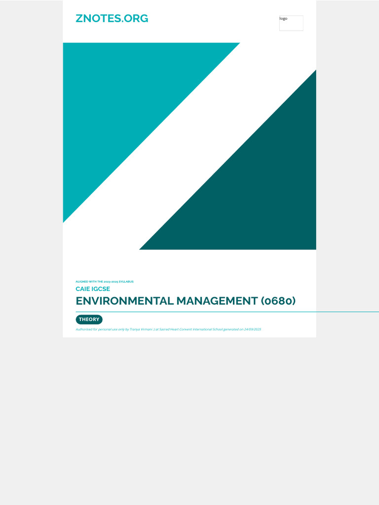 IGCSE Environmental Management Guide | PDF | Rock (Geology) | Mining