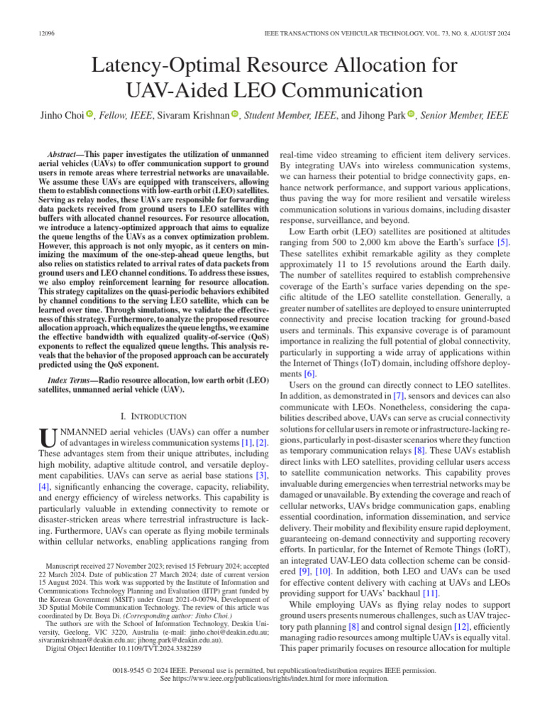 Latency-Optimal Resource Allocation For UAV-Aided LEO Communication ...