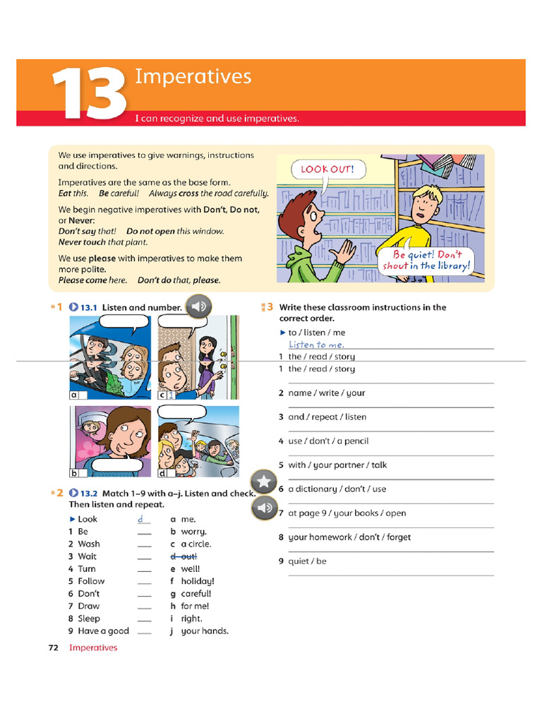 Imperatives 4 | PDF