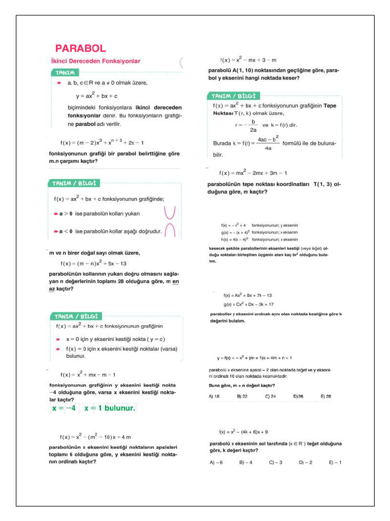 10 7) Parabol | PDF