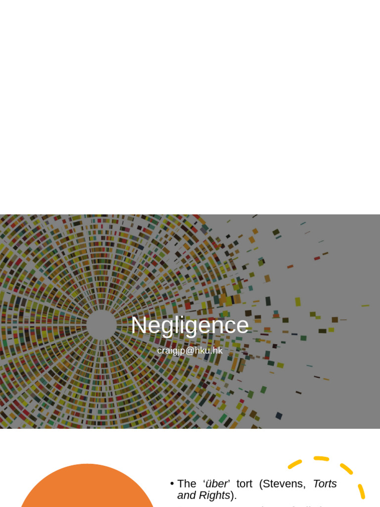 Elements of Negligence Explained | PDF | Negligence | Duty Of Care