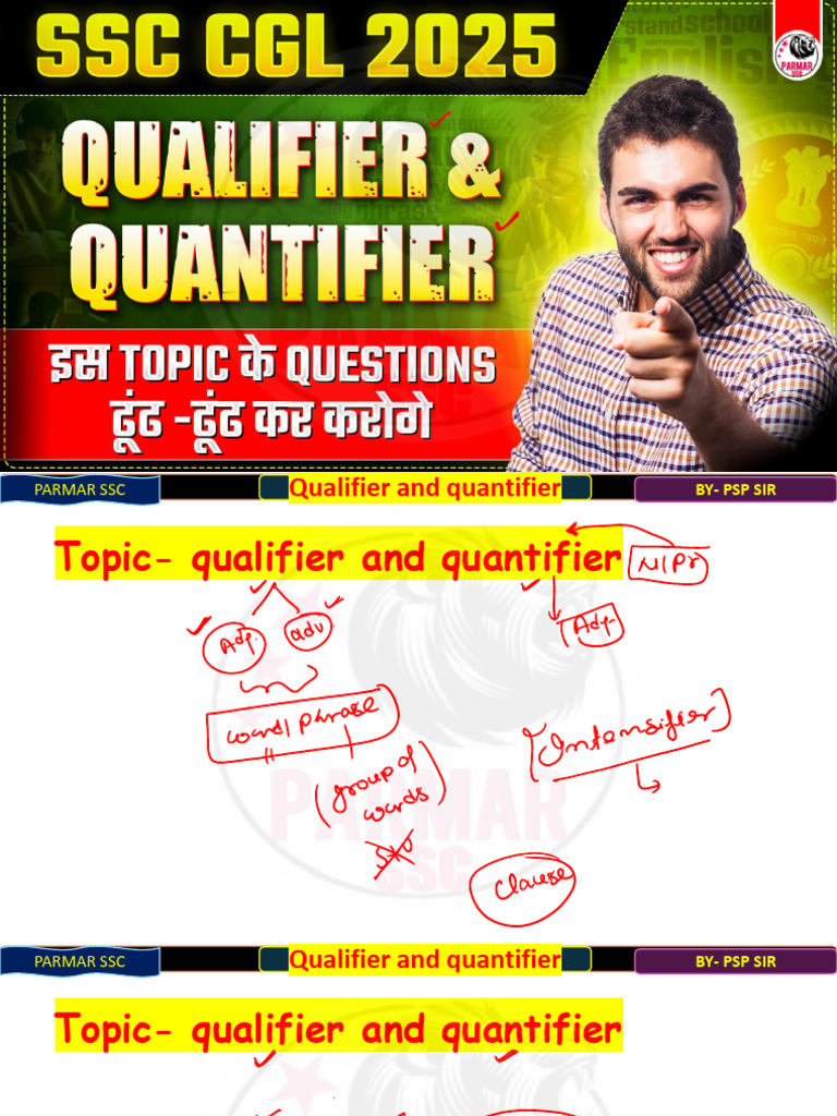 Understanding Qualifiers and Quantifiers | PDF | Adverb | Adjective