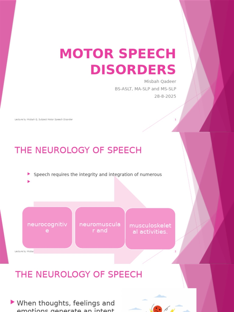 Neurology of Speech | PDF | Speech | Neurodevelopmental Disorders
