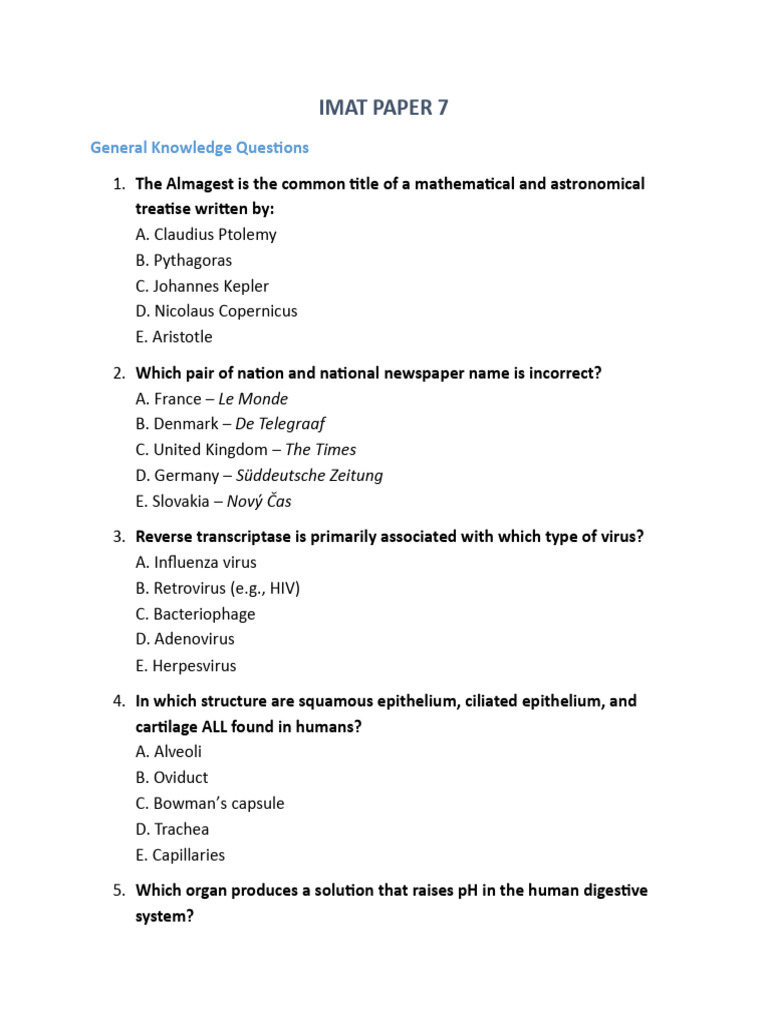 Imat Paper 7 | PDF | Meiosis | Glycolysis