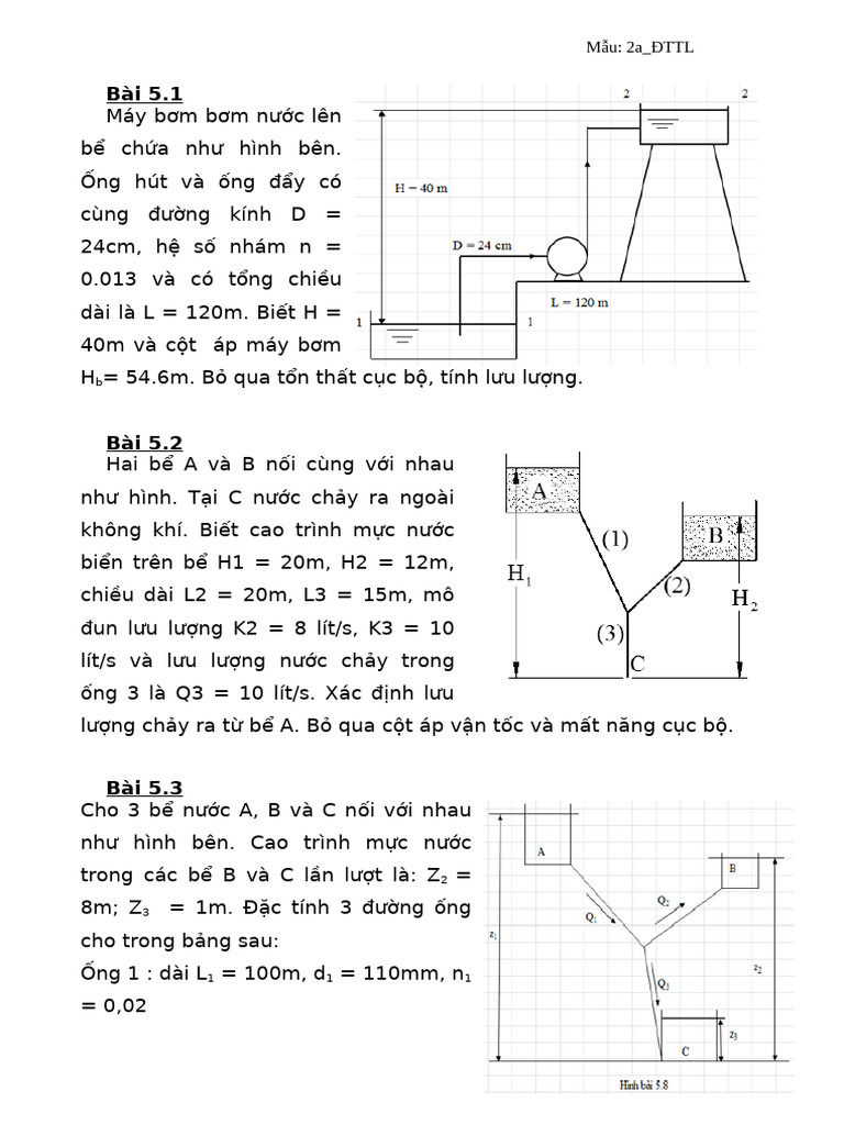 BT Chuong 5 - Ton That Dong Chay | PDF