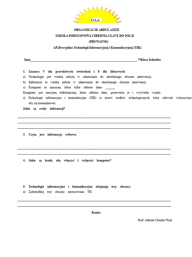 AP 7 Klasa | PDF