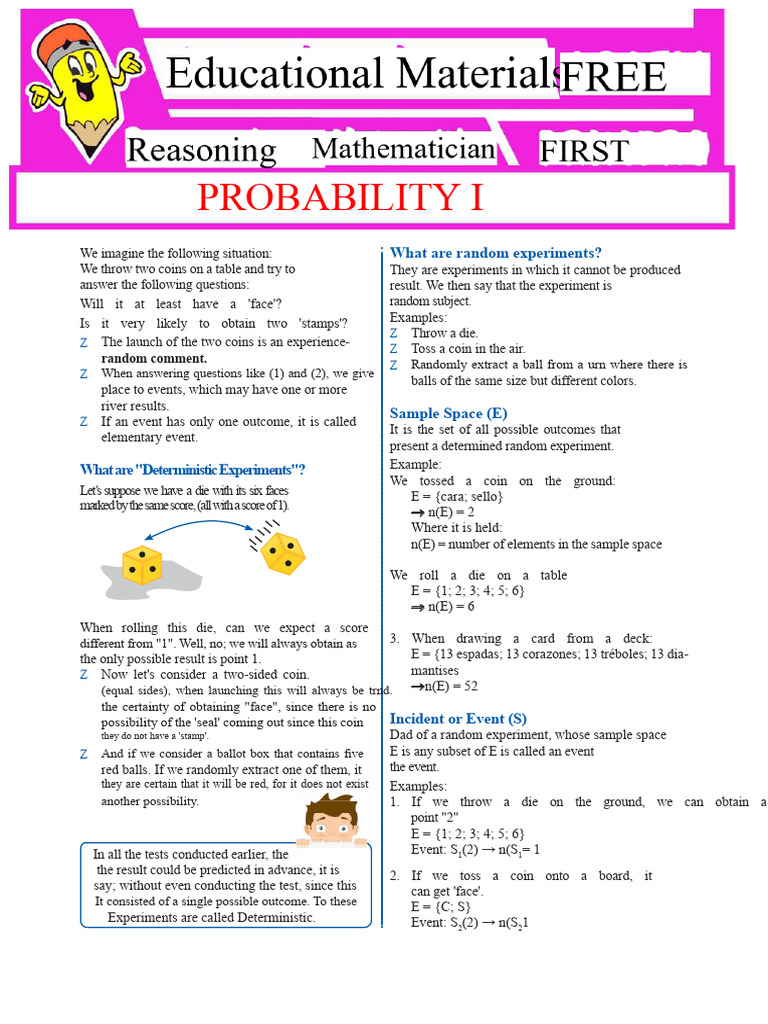 26 What Are Random Experiments For First Year of Secondary School | PDF ...