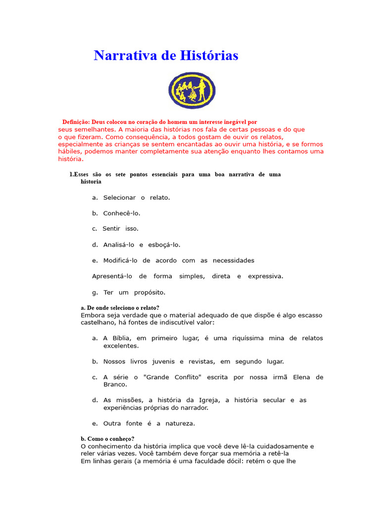 Dicas para Narrar Histórias Eficazes | PDF | Narrativa | Narrativa