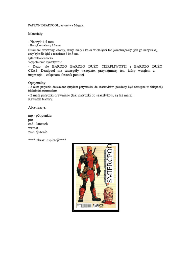 Deadpool - PDF Wersja 1 | PDF