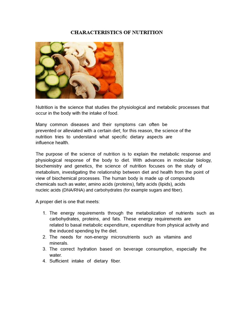 Understanding Nutrition's Impact on Health | PDF | Nutrition | Diet ...