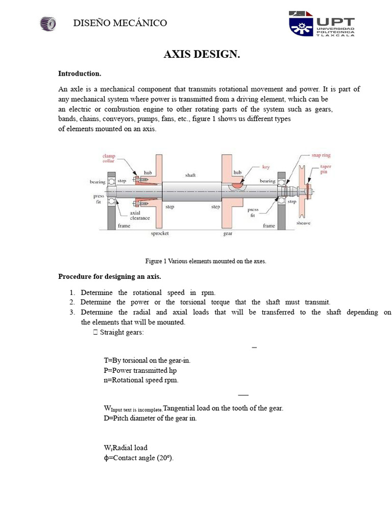 Mechanical Axle Design Guide | PDF | Gear | Axle