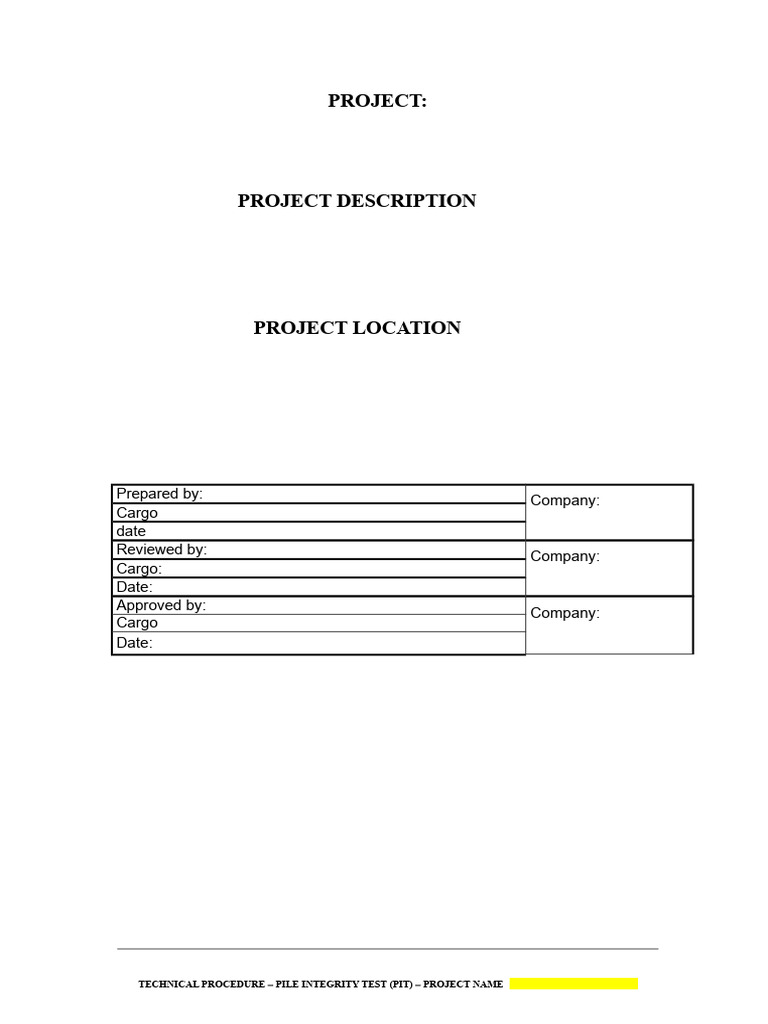 Pile Integrity Test Procedure Guide | PDF | Concrete | Accelerometer
