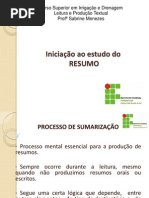 processo de sumarização