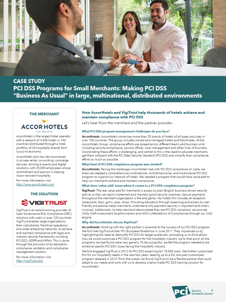 AccorHotels' PCI DSS Compliance Strategy | PDF | Payment Card Industry ...