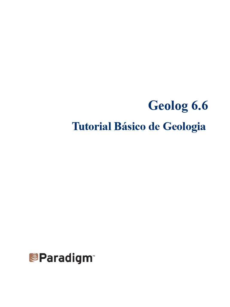 Tutorial Geolog 6.6: Fundamentos de Geologia | PDF | Janela ...