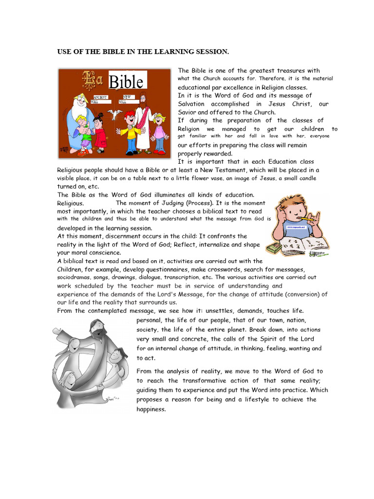 Bible Integration in Religious Education | PDF | Bible | Jesus