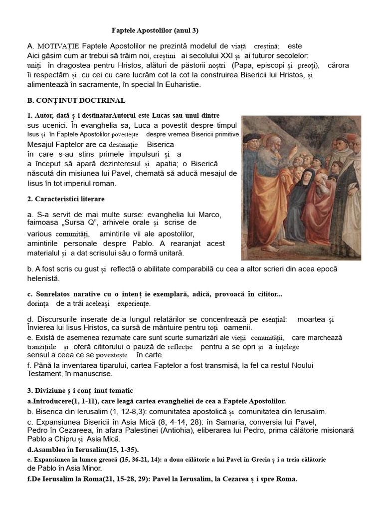 Faptele Apostolilor | PDF