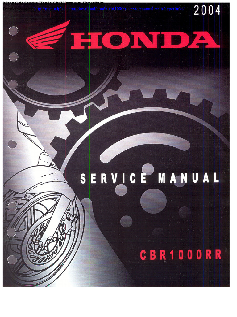 HONDA CBR1000RR サービスマニュアル Manual de Serviço Honda CBR1000RR | PDF