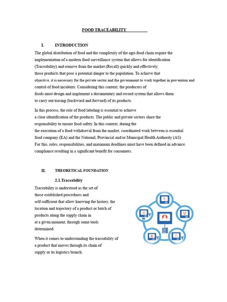 Food Traceability and Safety Systems | PDF | Logistics | Warehouse