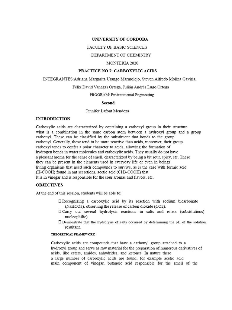 Carboxylic Acids: Properties and Reactions | PDF | Ester | Carboxylic Acid