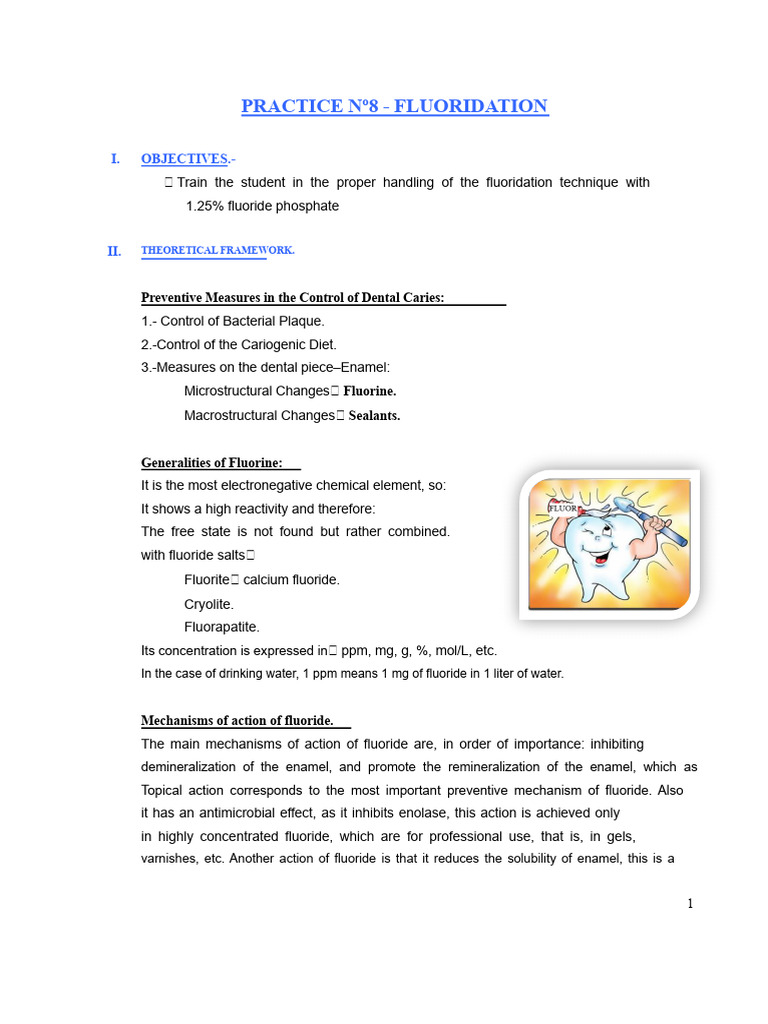Fluoridation Techniques for Dental Care | PDF | Tooth Enamel | Fluoride